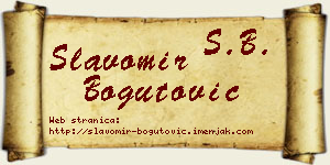 Slavomir Bogutović vizit kartica